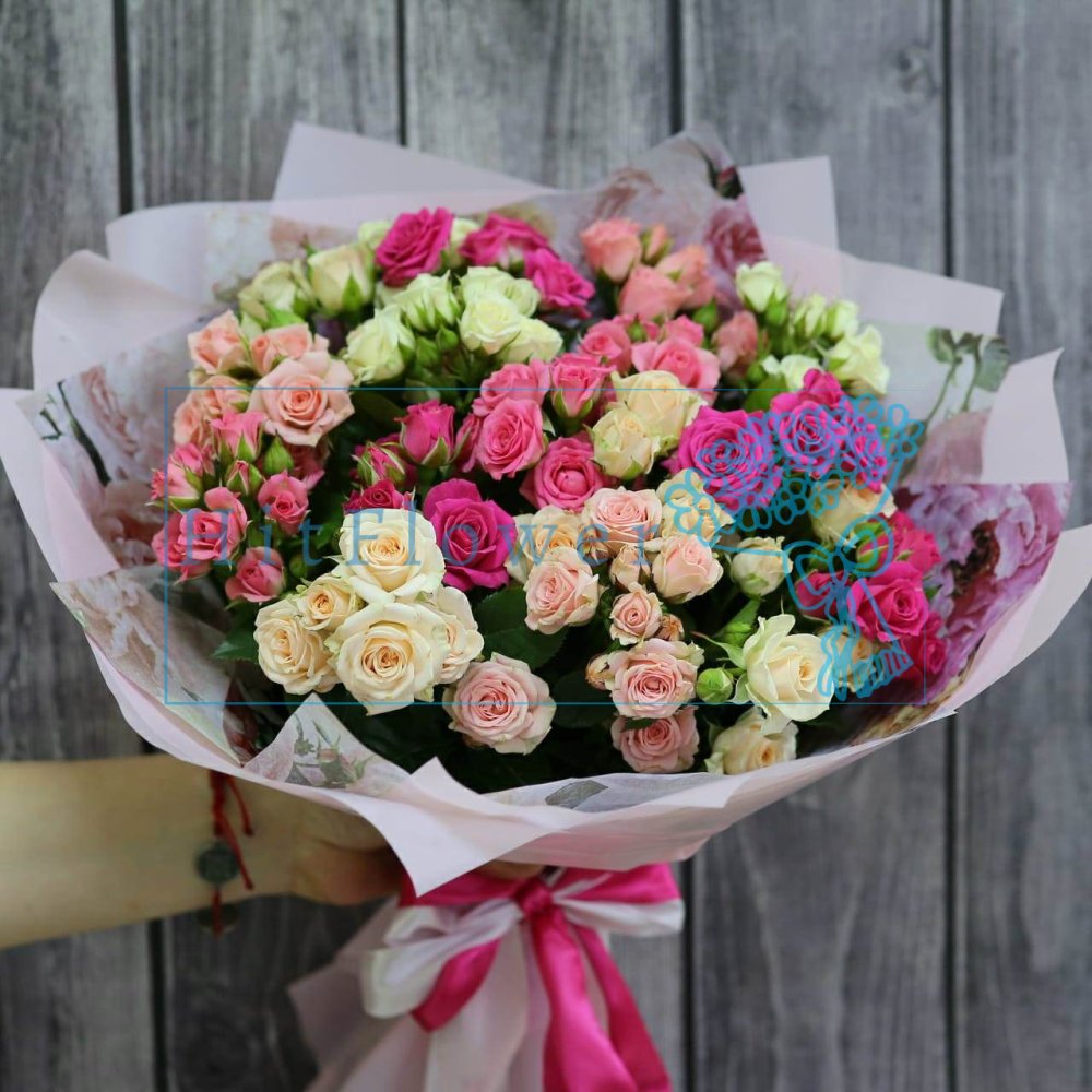 Букет роз Кустовые розы